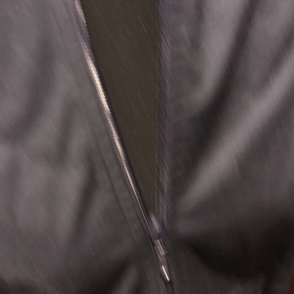 Express Navy Blue With Hood Light Weight Front Zipper Lined Jacket Size: 10 (M) - Picture 3 of 11